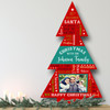 Photo Red Personalised Tree Decoration Family Christmas Indoor Outdoor Sign
