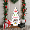 Stop Here Santa Photo Personalised Tree Decoration Christmas Indoor Outdoor Sign