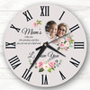 Mum Precious Few Floral Heart Photo Frame Personalised Gift Personalised Clock