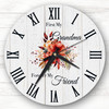 Wood Effect Floral Grandma Forever Friend Personalised Gift Personalised Clock Wood Effect Floral Grandma Forever Friend Personalised Gift Personalised Clock