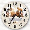 Mr & Mrs Married Heart Photos Stone Personalised Gift Personalised Clock