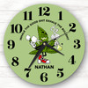 Marijuana Funny Weed Character Personalised Gift Personalised Clock