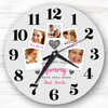 Time With Mummy Photos Grey Personalised Gift Personalised Clock