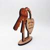 Engraved Wood New Home Heart Keys Congratulations Keepsake Personalised Gift