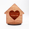 Engraved Wood New Home Heart Address House Keepsake Personalised Gift