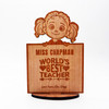 Wood Girl Sign World's Best Teacher Thank You Keepsake Personalised Gift