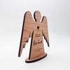 Engraved Wood Memorial Angel In Loving Memory Heart Keepsake Personalised Gift