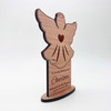 Engraved Wood Angel Memorial Forever In Our Hearts Keepsake Personalised Gift