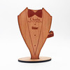 Engraved Wood Usher Suit Thank You Wedding Day Keepsake Personalised Gift Engraved Wood Usher Suit Thank You Wedding Day Keepsake Personalised Gift