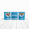 Gift For Husband Blue Photo Hearts Tea Coffee Personalised Mug