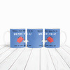 Funny Pun You'll Always Be My Best-Tea Best Friend Gift Blue Personalised Mug Funny Pun You'll Always Be My Best-Tea Best Friend Gift Blue Personalised Mug