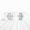Present For Teenage Boy 16th Birthday Gift 16 Awesome Green Personalised Mug