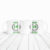 Present For Teenage Boy 18th Birthday Gift 18 Awesome Green Personalised Mug