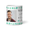 40th Birthday Gift For Him Green Star Photo Tea Coffee Cup Personalised Mug