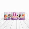 11th Birthday Gift For Girl Balloons Photo Tea Coffee Cup Personalised Mug