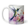 Stunning Floral Hummingbirds Name Tea Coffee Cup Custom Gift Personalised Mug