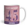 45th Birthday Photo Gift Dusky Pink Tea Coffee Cup Personalised Mug