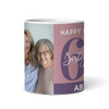 65th Birthday Photo Gift Dusky Pink Tea Coffee Cup Personalised Mug