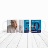 50th Birthday Photo Gift Blue Tea Coffee Cup Personalised Mug