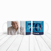 70th Birthday Photo Gift Blue Tea Coffee Cup Personalised Mug