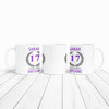 Present For Teenage Girl 17th Birthday Gift 17 Awesome Purple Personalised Mug