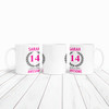 Present For Teenage Girl 14th Birthday Gift 14 Awesome Pink Personalised Mug
