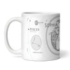 Pisces Zodiac Sign Birthday Gift Tea Coffee Cup Personalised Mug