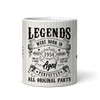 1954 Birthday Gift (Or Any Year) Legends Were Born Tea Coffee Personalised Mug