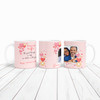 Pink Hearts Romantic Gift For Her Photo Frame Valentine's Day Personalised Mug