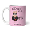 Funny Girlfriend Gift Pink Love You Pig Time Valentine's Day Personalised Mug