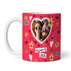 Love You Red Heart Photo Romantic Gift Valentine's Day Gift Personalised Mug