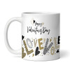 Love Gold And Black Romantic Gift Valentine's Day Gift Personalised Mug