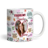 Gift For Fiancée Photo Floral Reasons Why I Love You Personalised Mug