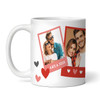 Funny Romantic Gift Too Hot To Handle Hearts Photo Personalised Mug