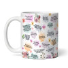 Gift For Wife Photo Floral Reasons Why I Love You Personalised Mug