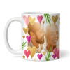 Our First Valentine's Day Gift Gift Hearts Photo Personalised Mug