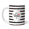 Valentine's Day Gift Photo Gift Stripes Hearts Personalised Mug