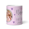 This Nan Belongs Birthday Mother's Day Gift Photo Purple Flower Personalised Mug