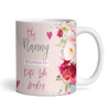 This Nanny Belongs To Photo Flower Birthday Gift Mother's Day Personalised Mug