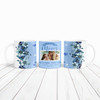 Mum Mother's Day Gift Birthday Gift For Mum Photo Flower Blue Personalised Mug