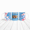 Boyfriend Blue Heart Photo Valentine's Day Gift Personalised Mug