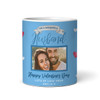 Husband Blue Heart Photo Valentine's Day Gift Personalised Mug