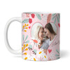 Floral Heart Photo Mother's Day Gift Personalised Mug