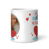 Romantic Husband Gift Couple Hearts Photo Personalised Mug