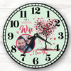 Wife Tree Photo Valentine's Day Gift Anniversary Green Personalised Clock