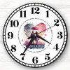 Umbrella Couple Romantic Anniversary Valentine's Gift Personalised Clock