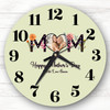 Floral Mum Heart Photo Frame Mother's Day Gift Personalised Clock