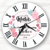 Pink Floral The Most Amazing Mother's Day Gift Personalised Clock