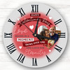 Happy Valentine's Day Gift Heart Photo Personalised Clock