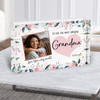 Amazing Grandma Gift Photo Frame Pink Roses Personalised Acrylic Block